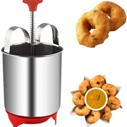 Stainless Steel Vada Maker with Stand, Cheese,Ginger,Garlic Grater for Kitchen Vada Maker-image-63