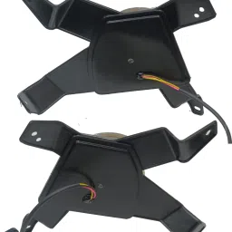 autofasters Car Led Fog Lights with Yellow Indicator for Kia Carens Car Dash Indicator Lamp image 2