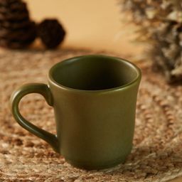 Fabindia Green Solid Ceramic Matte Mugs Set-28