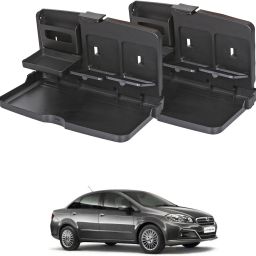 FT-02 Food Travel Dining Tray For Fiat Linea - Set of 2 Cup Holder Tray Table-image-86