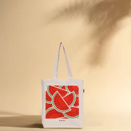 the sack co Women White, Red Tote-picture-16