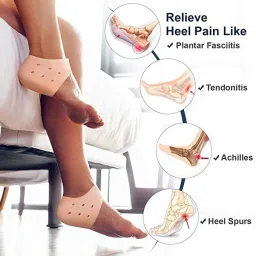 Massage gel socks Silicone Moisturizing Gel Heel Socks PAD (Pack Of 2)-26