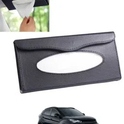 Universal Leatherite Rectangle Black Tissue Box For Car/office/Home-192 Vehicle Tissue Dispenser-image-28