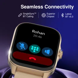 Fastrack Revoltt Pro-1.97'' Super AMOLED Display|AOD|Working Crown|BT Calling|Fast Charge Smartwatch image 3