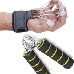 Finger Exerciser and Foam Hand Gripper for Home Workout Gym Combo Set Fitness Accessory Kit Kit-picture-3