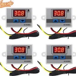 vinesto XH-W3001 Digital Temperature Controller Dual Mode LED Display Pack Of 4 Multipurpose Controller-40