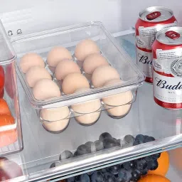 da novira 12 Grid Egg Storage & 7 Egg Boiler(Soft, Medium,Hard)For Fast Steaming & Boiling 12 Grid Egg Storage Box Combo With 7 Egg Boiler For Fast Steaming & Boiling_30 Egg Cooker image 4