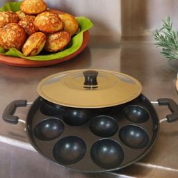 hriday PP-ALUMNM-Paniarakkal-7910 Paniarakkal with Lid 1 L capacity 24 cm diameter-picture-9