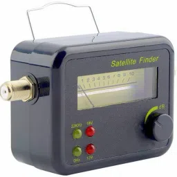 SF-9506/STF-BC05 Satellite Finder Signal Pointer DB Meter Dish Antenna Receiver Gain Measuring Instrument Tool for Digital TV Free To Air DTH Any Dish HD HDTV LNB DIRECT TV Networking Tool 13-18V DC 4 LED DBC Non-magnetic Electronic Level-5