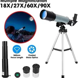 PAVITYAKSH TELESCOPE F36050 Telescope Refractor with Mobile Stand and Portable Tripod Stand Refracting Telescope image 5
