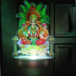 kritam 3D Illusion LED Night Lights for 7 Colors Led Changing LAXMI JI Table Lamp image 2