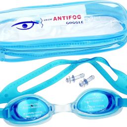 Swimming Goggles Adults Men Women Kids with Protection Case Kit-image-1