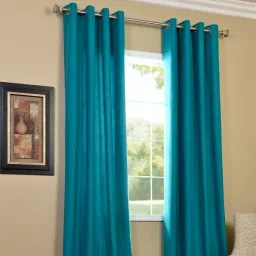214 cm (7 ft) Polyester Semi Transparent Door Curtain (Pack Of 2)-image-17