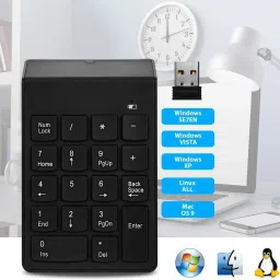 OG X NEXA WITH DEVICE 18 Key Numeric Keypad for Laptop Wireless Number Pad image 4