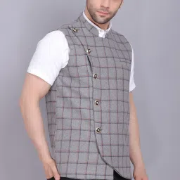 Checkered Men Waistcoat-image-24