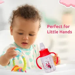 adore ALGO Jr. 2 Stage Baby Spout & Straw Sipper with Gravity Ball & Twin Handle image 3