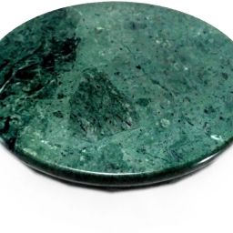 Green Marble Rolling Board Chakla Roti Maker 9 Inches Single Stone HandCrafted Board-image-25