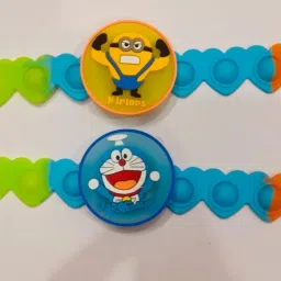 Kids Child Rakhi Plastic (PVC) Chawal Roli Pack Set-image-15