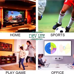 DEV LITE 120" Inch Projector Screen (Foldable) 8 x 6 Feet 4:3 Ratio 3D UHD Supported Design 124 Projector Screen (Width 244 cm x 183 cm Height) Projector Screen (Width 244 cm x 183 cm Height) image 5