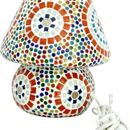 Mosaic Stone Style Dome Shaped Table Lamp-23