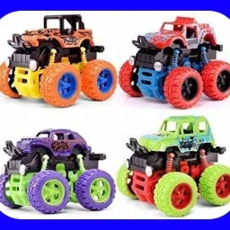 New_Monster trucks toys for boys, mini push and go cars set of 4-image-85
