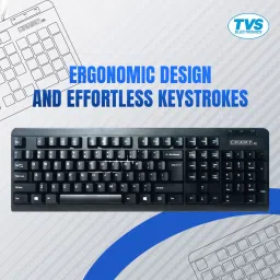 Tvs Electronics Champ XL Wired USB Standard Desktop Keyboard Compatible with Desktop, Laptop, Tablet, iPad, Mac image 5