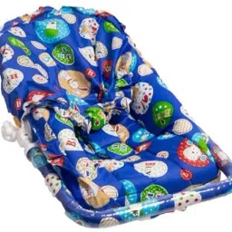 baby tone B .T10 in 1 Carry Plastic Cot/Bouncer with Mosquito Net and Storage Box - Floral Blue Print Rocker and Bouncer (Blue) Rocker and Bouncer (Blue) Rocker and Bouncer image 3