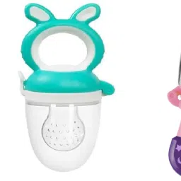 Different design Food Nibbler Silicone Feeding Pacifier pack of 2pc Feeder-7