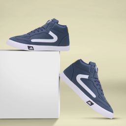 Skypee-33 Navy highneck Sneakers, Walking, Stylish Sneakers For Men-image-11