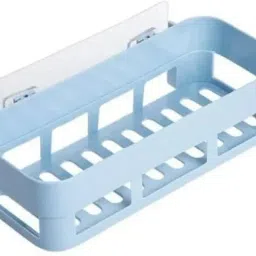 Self Adhesive Multi-Purpose Wall Hanging BATHROOM floating Shelf (PACK OF 1) Plastic Wall Shelf-image-51
