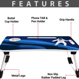 soliam Study Table for Students Foldable, Portable & Lightweight Mini Table For Reading Wood Portable Laptop Table image 5