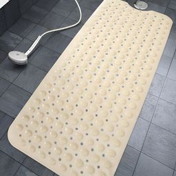 HOKIPO Beige 3000 GSM Anti-Slip Bath Rugs-45