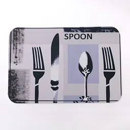 UMAI Grey Printed Anti-Skid Doormat-24