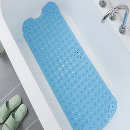 Kuber Industries Blue Anti-Skid Shower Bath Rugs-image-31