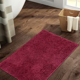 SPACES Day To Day Plus Drylon Dark Red 1400 GSM Acrylic Large Bath Mat-0