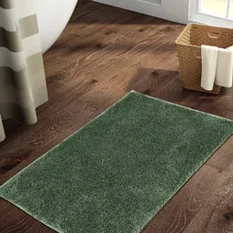 SPACES Green Solid 2355 GSM Bath Rugs-picture-22