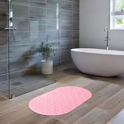 UMAI Pink Textured 240 GSM Anti-Skid Bath Mat-43