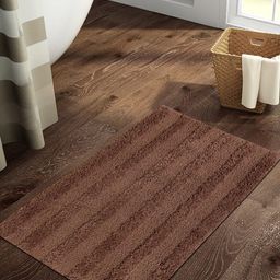 SPACES Brown Textured 1798 GSM Bath Rug-image-68