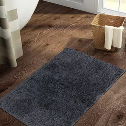 SPACES Day To Day Plus Drylon Grey Textured 1418 GSM Large Bath Rug-picture-46