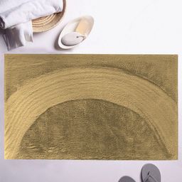 LUXEHOME INTERNATIONAL Yellow Solid 1600 GSM Bath Rug-33