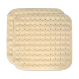 HOKIPO Beige 2 Pieces 3000 GSM Anti-Slip Bath Rugs-image-68
