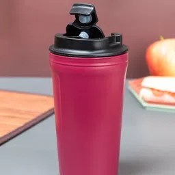 MARKET99 Maroon & Purple Printed Plastic Travel Mug-27