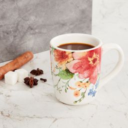 Home Centre Multicoloured Printed Stoneware Glossy 210 ML Mugs-47