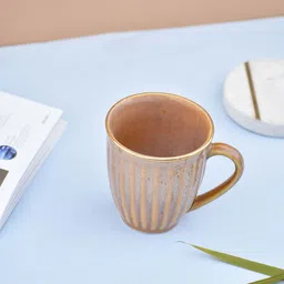 Folkstorys Pink Textured Ceramic Glossy Mugs 300ml-44
