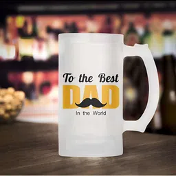 ARTBUG Transparent Printed Glass Matte Mugs 470Ml-14
