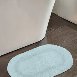 Saral Home Set Of 2 Green Solid 210 GSM Bath Rugs-97
