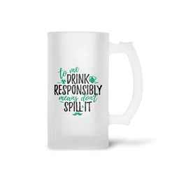 ARTBUG Transparent Printed Glass Matte Mugs 470Ml image 4