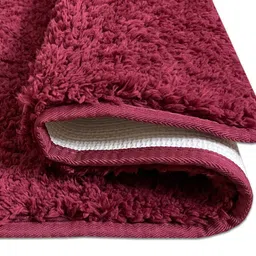 SPACES Day To Day Plus Drylon Dark Red 1400 GSM Acrylic Large Bath Mat image 3