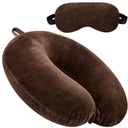 Fashion Polyester Fibre Abstract Travel Pillow Pack of 1-22