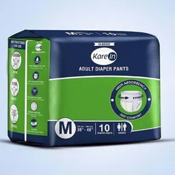 karein Classic Adult Diapers Pants, Medium - Waist Size 75-100 Cm (30"-40") Unisex Adult Diapers - M-picture-11